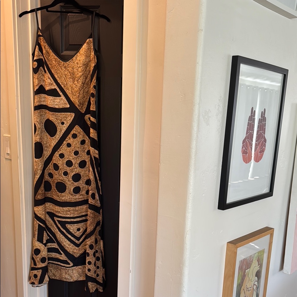 Abstract Patterned Maxi Dress
